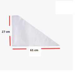 Krema Sıkma Torbası Large 27x61 cm 72 Adet