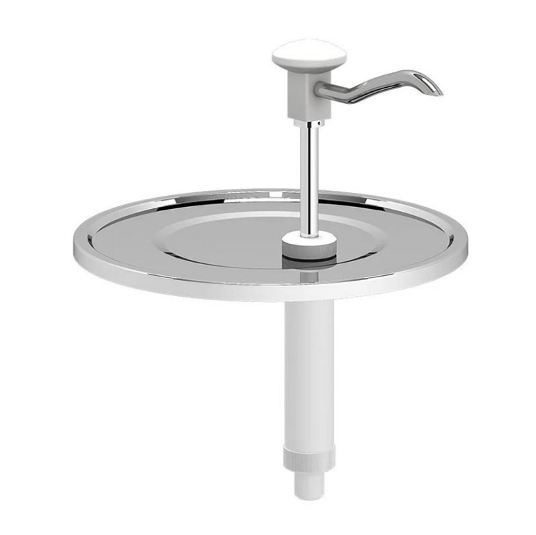 Kalando KD-010 Basmalı Desenli Sos Pompa Ünitesi, 9-10 L Kovalar ile Uyumlu, Beyaz