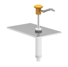 Kalando KD-002 Basmalı Paslanmaz Çelik Sos Pompa Ünitesi, GN 1/4, Sarı