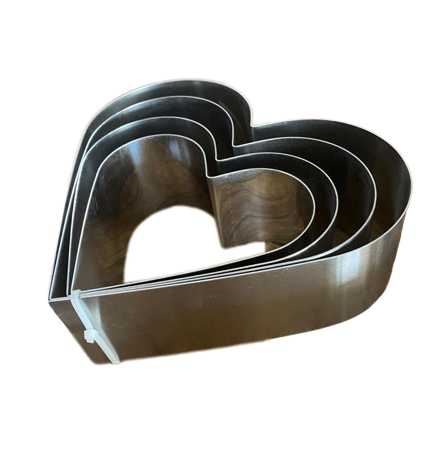 Kalpli Dörtlü Pasta Kalıbı h 7 cm