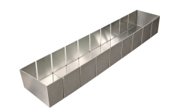 Dilimli Milföy Tavası 51x11x8 cm Paslanmaz Çelik