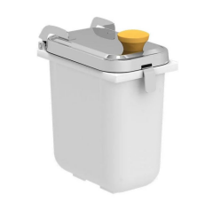 Kalando KDS-003 Kapaklı Paslanmaz Çelik Sos Kabı, 1.9 L, Sarı