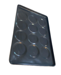 Hamburger Tavası 12 Göz Teflon 40x60 CM