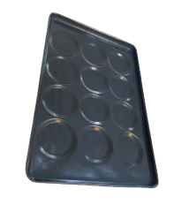 Hamburger Tavası 12 Göz Teflon 40x60 CM