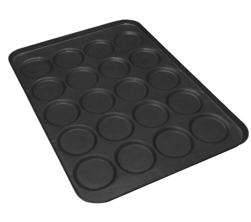 Hamburger Tavası 20 Göz Teflon 60x80 CM