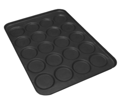 Hamburger Tavası 20 Göz Teflon 60x80 CM