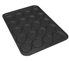 Hamburger Tavası 20 Göz Teflon 60x80 CM