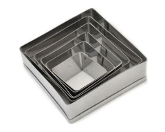 Volovan Kare Kurabiye Çemberi Kalıbı 6'lı Kopat