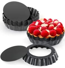 Tart Kalıbı 8 cm h 2 cm Çıkan Tabanlı