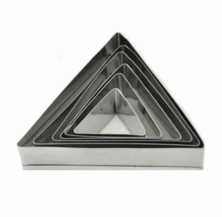 Volovan Üçgen Kurabiye Çember Kalıbı 6'lı Kopat