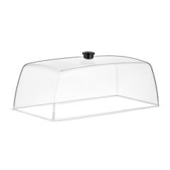 Şeffaf Fanus Kapağı 1/2 GN 32,5x26,5 cm