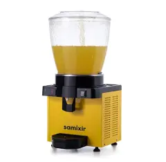 Samixir Panaromik Dijital Soğuk İçecek Dispenseri 22 Litre Sarı Fıskiyeli S22.DY