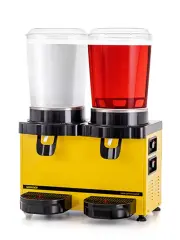 Samixir 10+10 Litre Panaromik Twin Karıştırıcılı Soğuk İçecek Dispenseri Analog MM20.AY