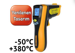 Kızılötesi Lazerli Temassız Dijital Termometre (-50°C / +380°C)