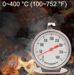 Fırın İçi Derece Isı Ölçer Termometre 0-400'