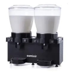 Samixir Panoramik Twin Fıskiyeli Soğuk İçecek Dispenseri (22+22 L) SS44.AB