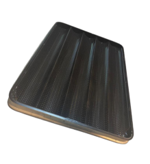 Baget Ekmek Tavası Kordonlu 5 Göz Teflon 40x60 cm