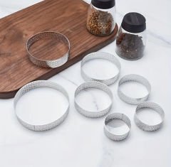 Pasta Çemberi Pandispanya Yuvarlak Delikli 2x10 cm