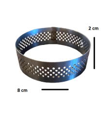 Pasta Çemberi Pandispanya Yuvarlak Delikli 2x8 cm