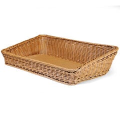 Plastik Dikdörtgen Açık Büfe Sepeti 50x30 cm
