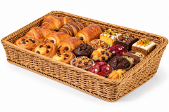 Plastik Dikdörtgen Açık Büfe Sepeti 50x30 cm