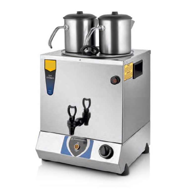 Pleytsiz Çift Demlikli  Elektrikli Çay Makinesi 17 L