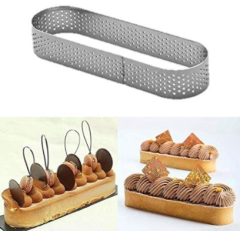 Pasta Çemberi Elips Yuvarlak Delikli 14x4,5 h 2 cm