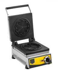 Tekli Çiçek Model Waffle Makinesi 16 cm Elektrikli
