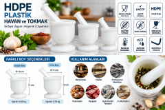 Plastik Havan ve Tokmak Küçük Boy