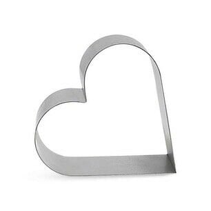 Kalp Şekilli Pasta Kalıbı Delikli (Çemberi) 9.5X2.5CM