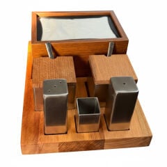 6'lı Kare Tuzluk Baharatlık Dispenser Takımı GRV-343