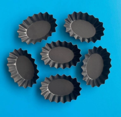 Minik Teflon Tart Petifür Kalıbı Oval 8x5x3 cm