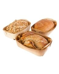 Ahşap Ekmek ve Kek Kalıbı 25'li Set 150x90x55 mm