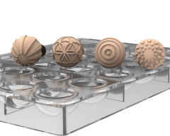 Silikomart Çikolata Damgası Mühür Semisfera CH013