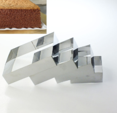 Kare Dörtlü Pasta Turta Çember Kalıbı 5 CM