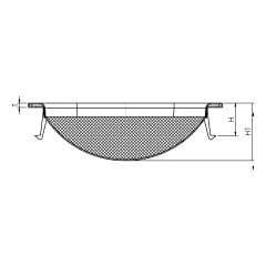 Yuvarlak Tül tas Ø 18.2 cm