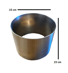Yuvarlak Yüksek Pasta Kalıbı(Çemberi) 15X15CM