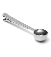 Klipsli Kahve Ölçü Kaşığı Çelik 18 cm