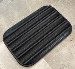 Baget Ekmek Tavası Teflon 40x60 cm Siyah 4 Gözlü