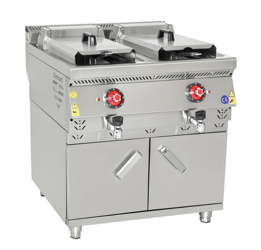 Dolaplı 12+12 Litre Elektrikli Fritöz HMK-DFE 878