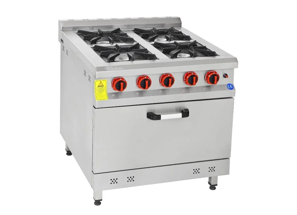4 Lü Kuzine Gazlı Ve LPG Li 80X80X85 Cm HMK-KZG 880