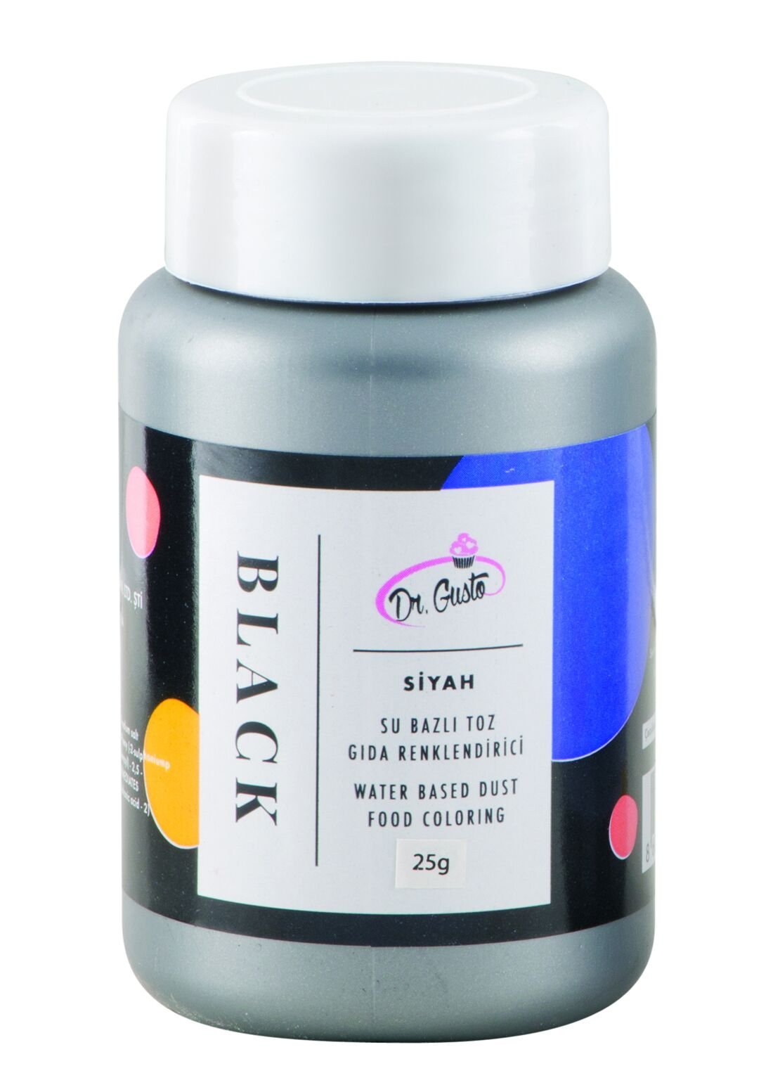 DR.GUSTO 25 GR SU BAZLI TOZ SİYAH