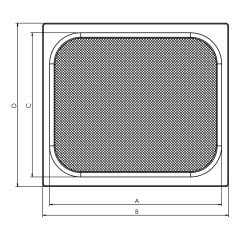Kare Tül tas 15.2 x 15.2 cm