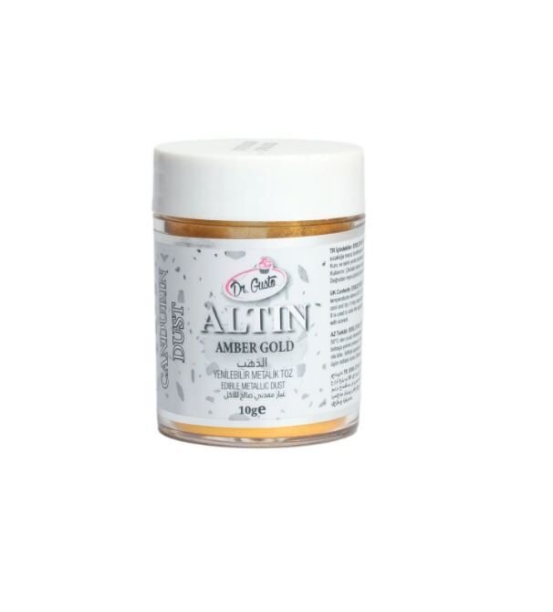 DR.GUSTO METALİK TOZ 10 GR ALTIN (AMBER)