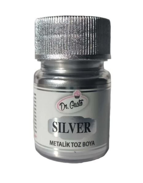 DR.GUSTO METALİK TOZ 10 GR GÜMÜŞ