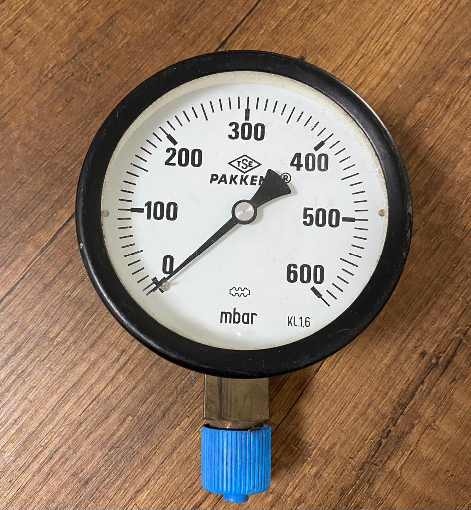 Pakkens100 mm 0/X 600 Manometre Alttan Çıkış Bağlantı