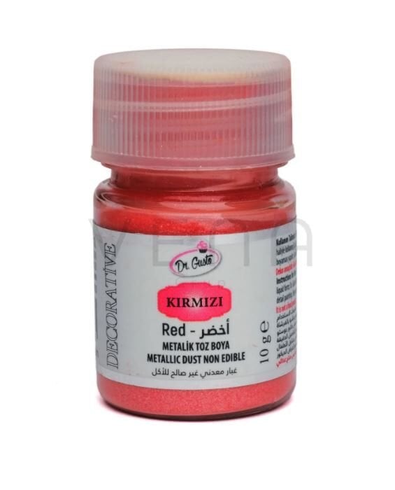 DR.GUSTO METALİK TOZ 10 GR KIRMIZI