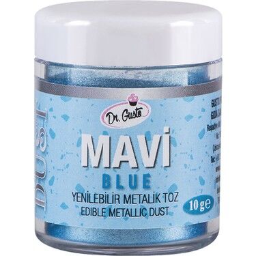 DR.GUSTO METALİK TOZ 10 GR MAVİ