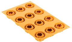 Silikomart Pomodoro 24 Domates Desen Silikon Kek Kalıbı 12'li