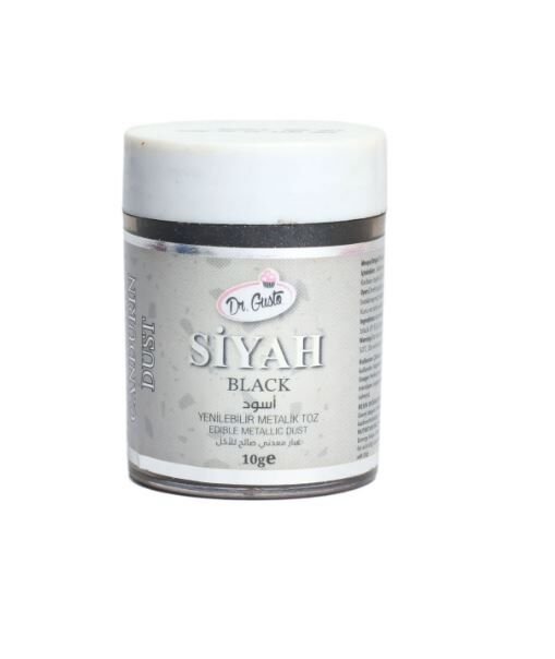 DR.GUSTO METALİK TOZ 10 GR SİYAH